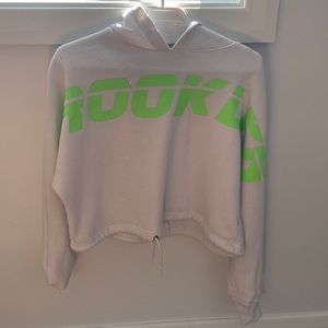 White and green sweatshirt small activewear